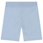Boys Blue Logo Shorts, 1, hi-res