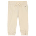 Baby Boys Beige Logo Tracksuit, 1, hi-res