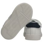 Boys White Logo Trainers, 1, hi-res