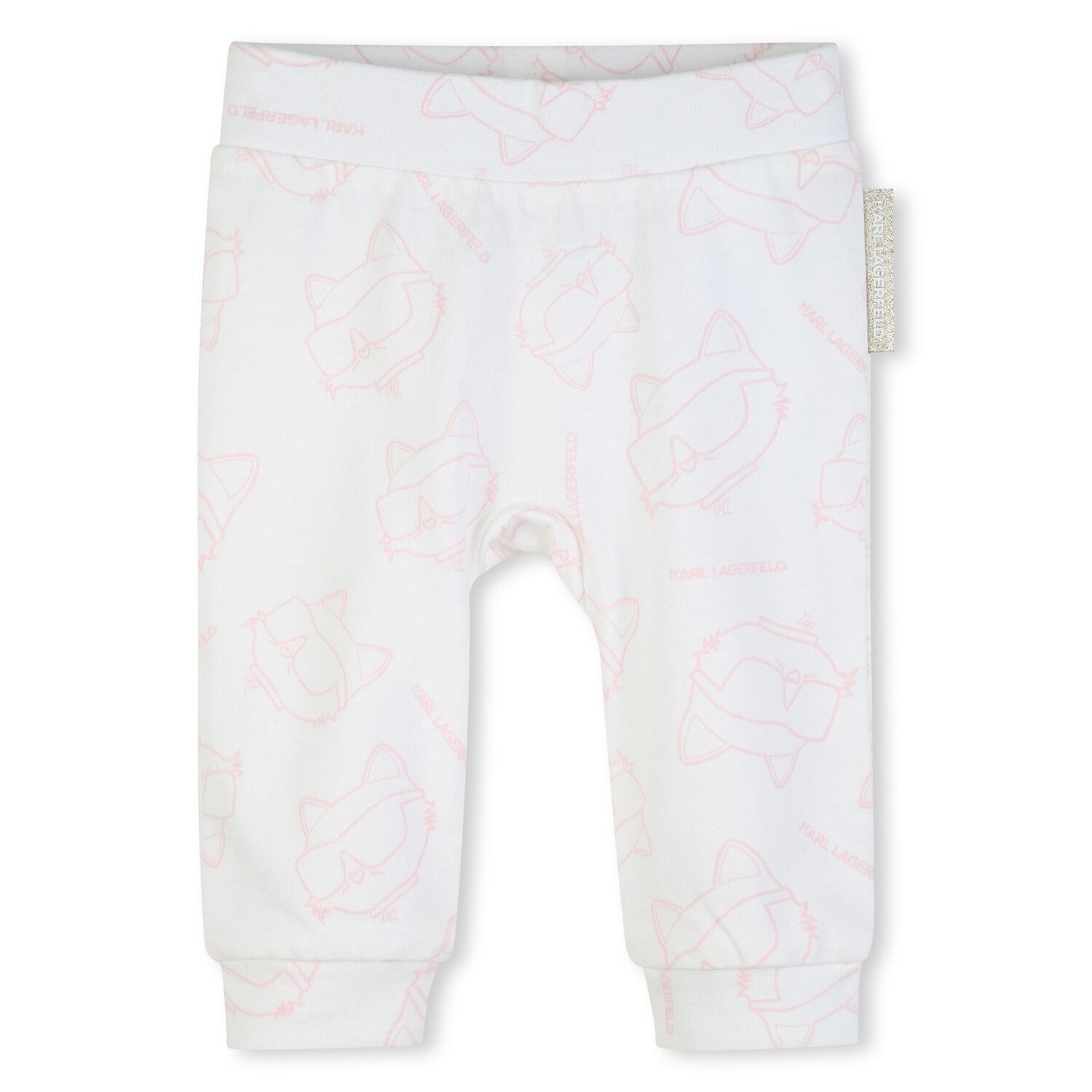 Baby Girls Pink & White Leggings Set, 1, hi-res