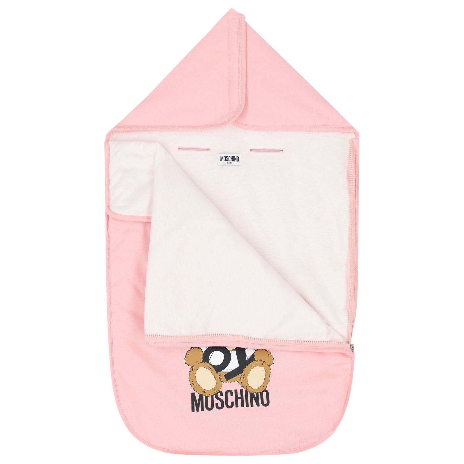 Baby Girls Pink Teddy Bear Logo Nest, 3, hi-res