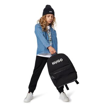 Black Logo Backpack