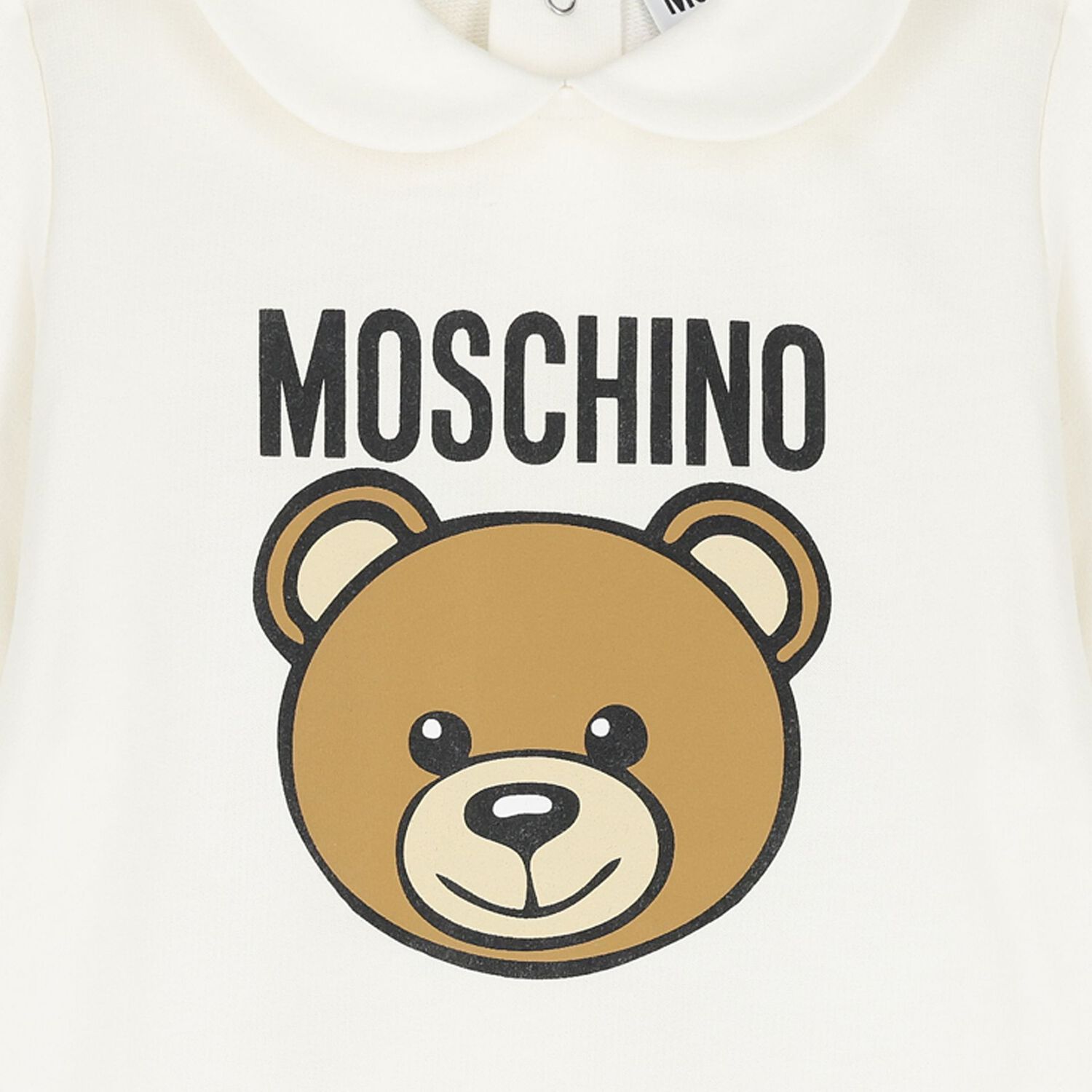 Ivory Teddy Bear Logo Babygrow, 1, hi-res