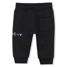 Younger Boys Black Logo Joggers, 2, hi-res