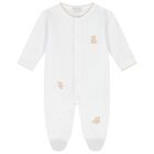 White Teddy Bear Babygrow Gift Set, 1, hi-res