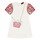 Younger Girls Ivory Crossbody Bag Dress, 1, hi-res