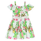 فستان باللون الأبيض والأصفر ليمون, 1, hi-res