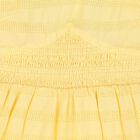 Girls Yellow Tiered Dress, 1, hi-res