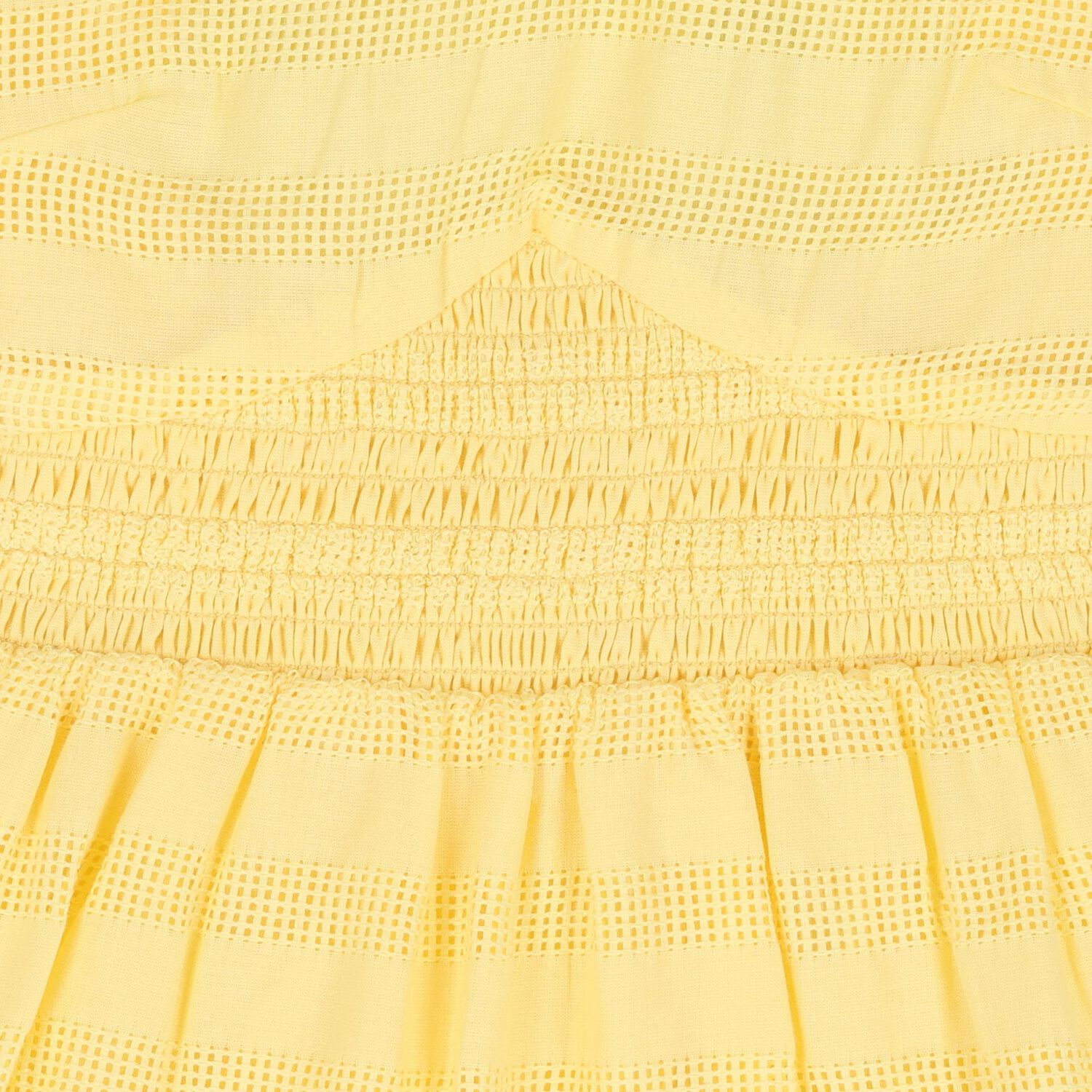 Girls Yellow Tiered Dress, 1, hi-res