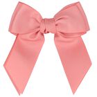 Girls Pink Bow Hairclip, 1, hi-res