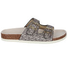 صندل بالشعار باللون الذهبي للبنات, 1, hi-res