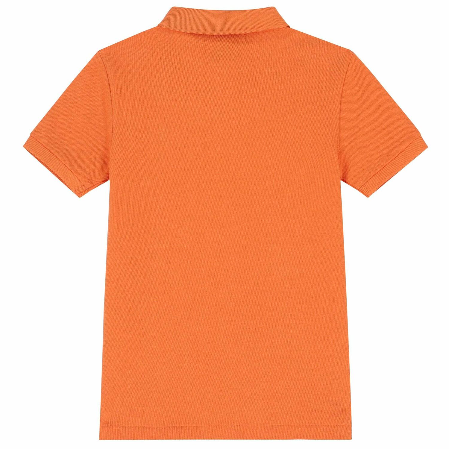Boys Orange Logo Polo Shirt, 1, hi-res