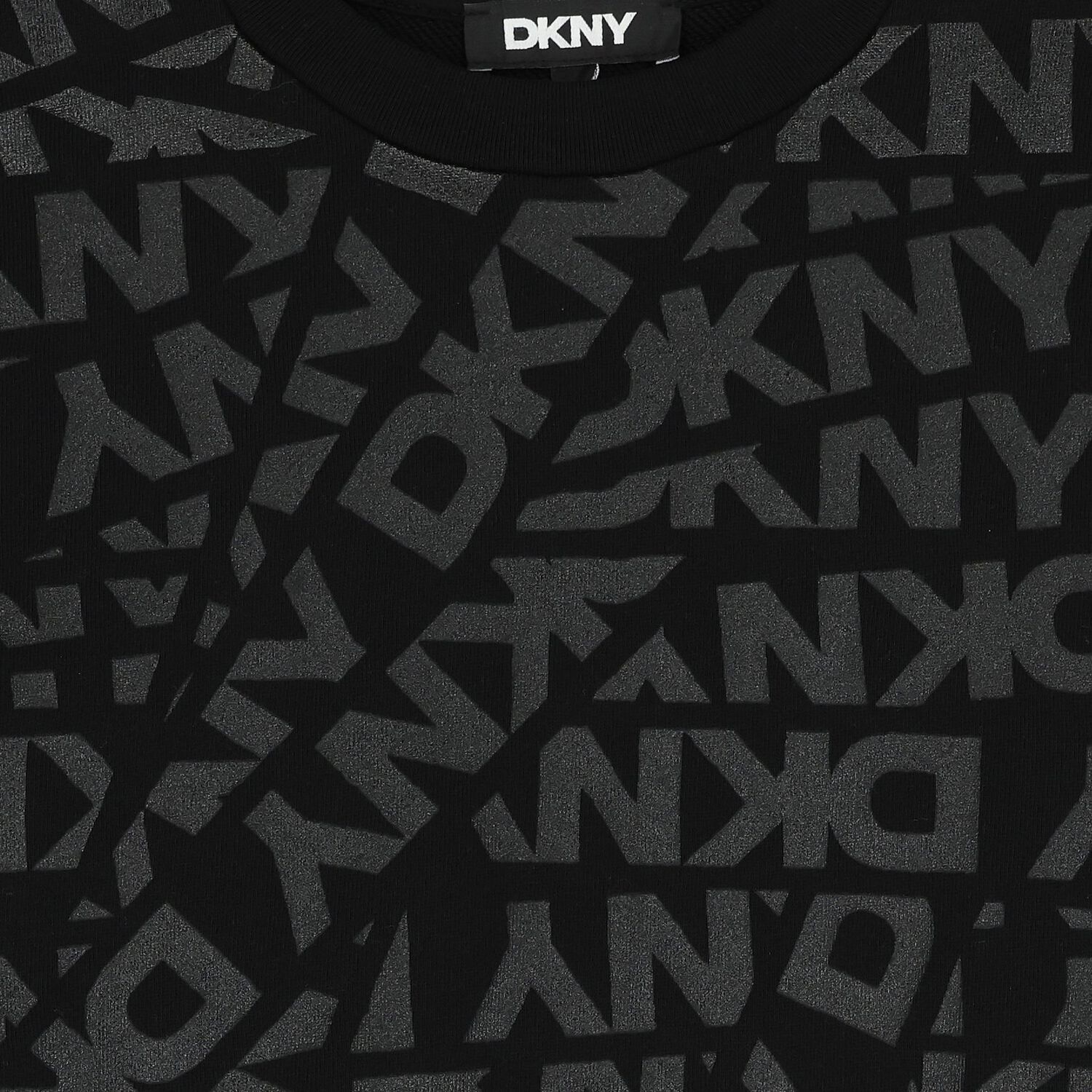 سويتشيرت بالشعار باللون الأسود, 1, hi-res image number null