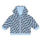 Younger Boys Blue Logo Tracksuit, 1, hi-res