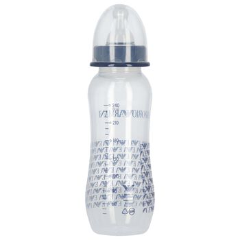 Baby Boys Navy Blue Logo Baby Bottle