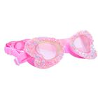Girls Pink Butterfly Swimming Goggles, 1, hi-res