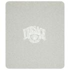 Baby Boys Grey & White Medusa Logo Blanket, 1, hi-res