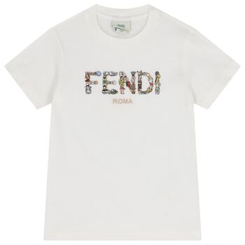 Boys White Logo T-Shirt