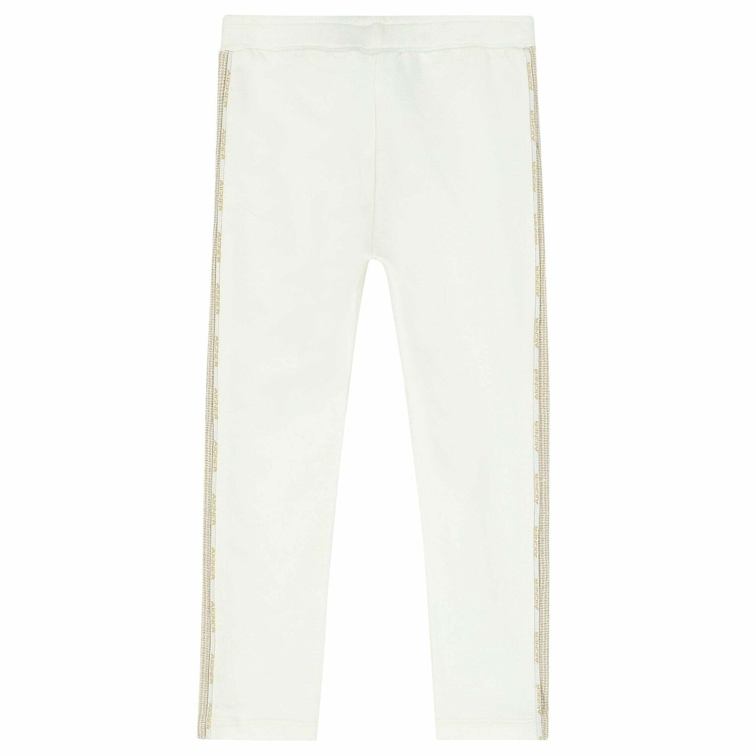 Girls Ivory Logo Trousers, 1, hi-res image number null