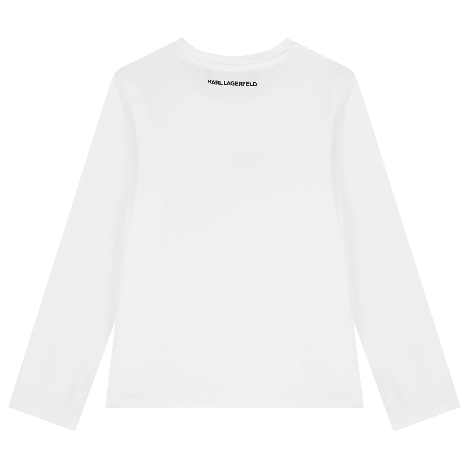 Girls White Choupette Long Sleeve Top , 2, hi-res