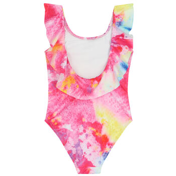Girls Pink, Yellow & Red Swimsuit