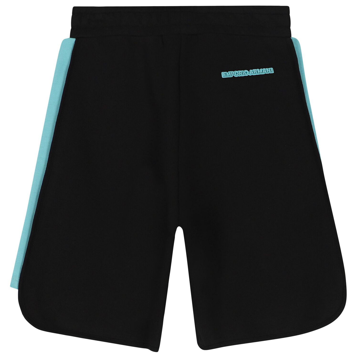 Boys Black & Aqua Logo Shorts, 1, hi-res image number null
