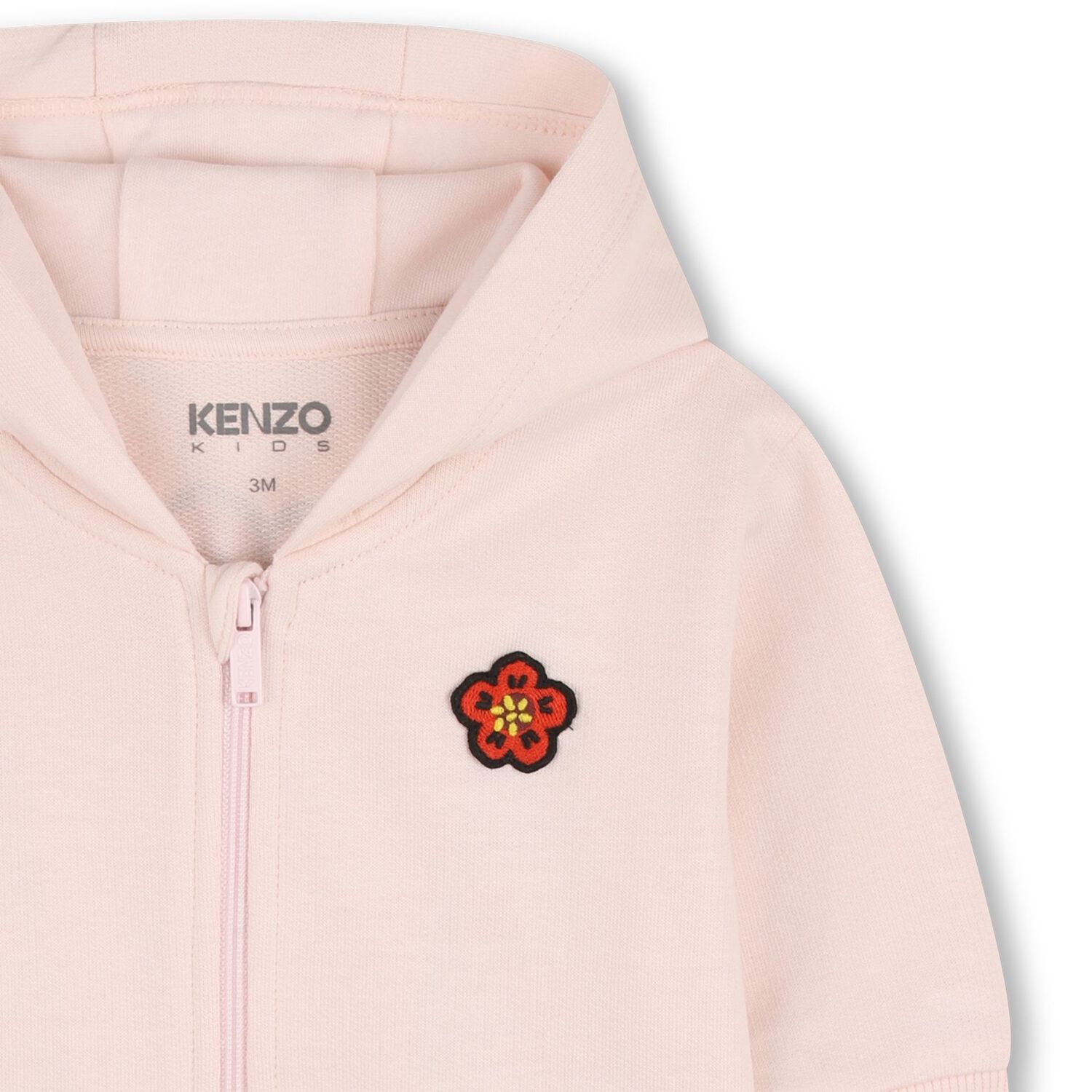 Younger Girls Pink & Ivory Boke Flower Tracksuit Set, 1, hi-res