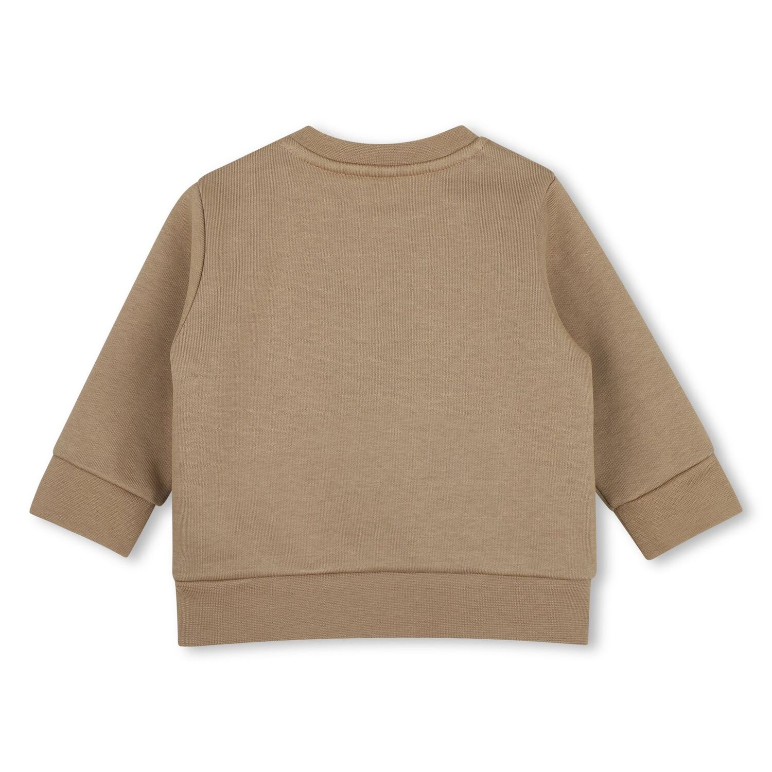 Younger Boys Beige Logo Sweatshirt, 1, hi-res