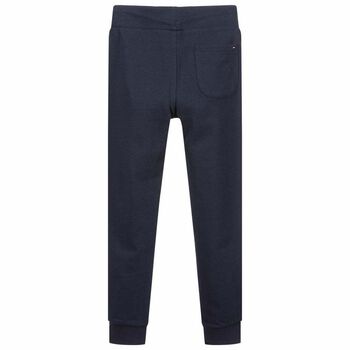 Boys Navy Logo Joggers