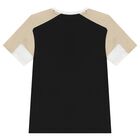 Boys Black Logo Shorts Set, 2, hi-res