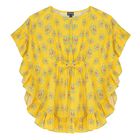 Girls Yellow Turtle Kaftan, 1, hi-res