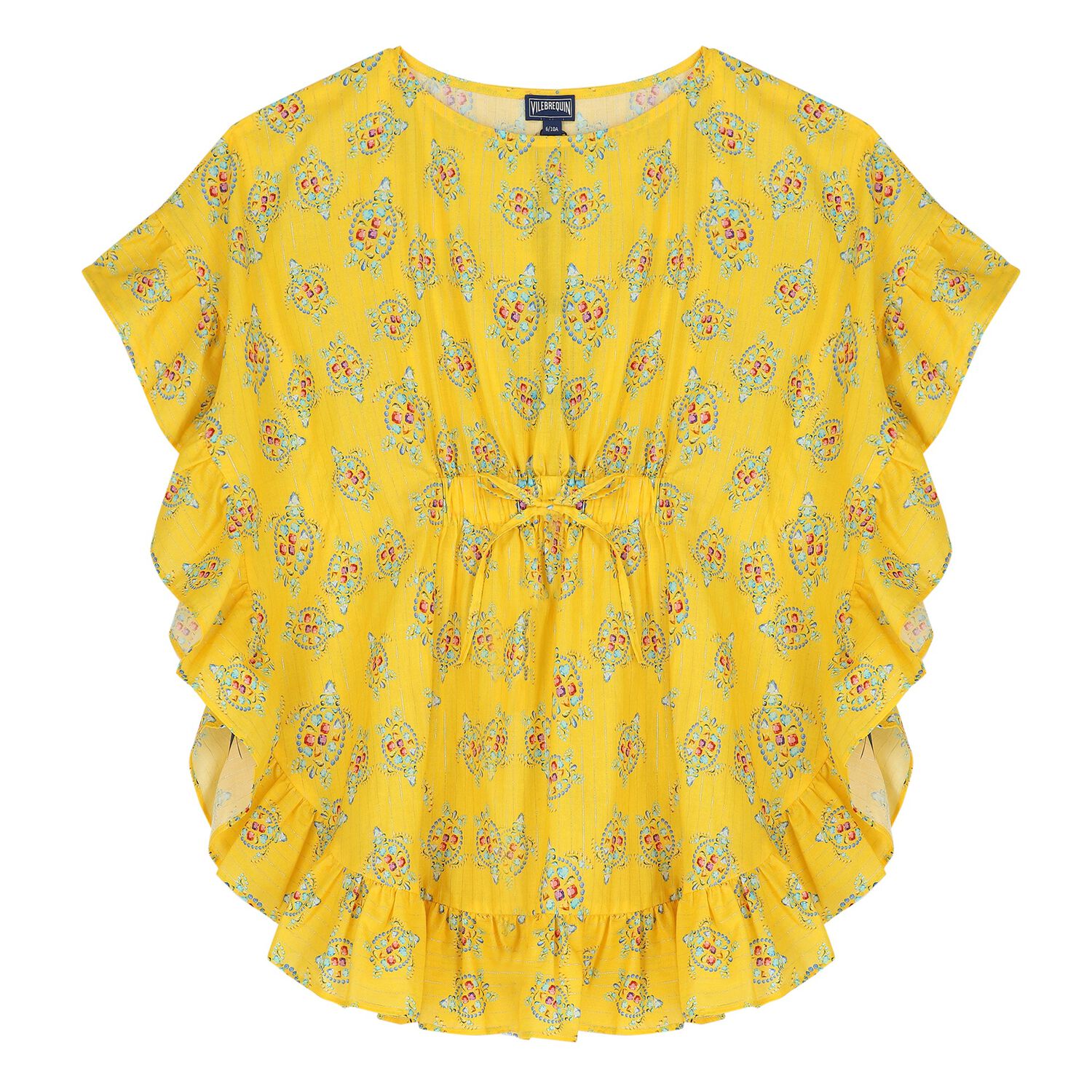 Girls Yellow Turtle Kaftan, 1, hi-res image number null