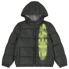 Boys Green Logo Padded Puffer Jacket, 1, hi-res