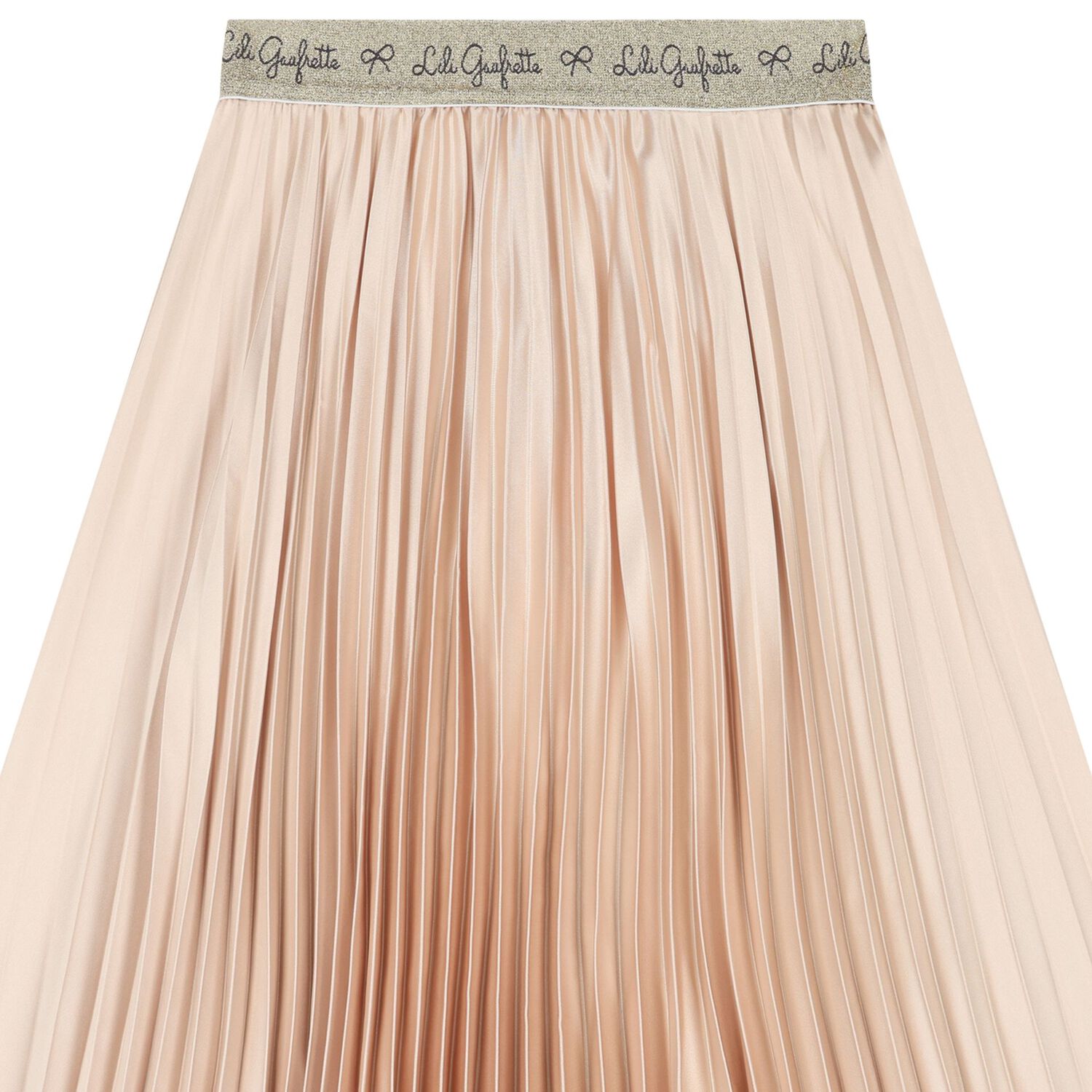 Girls Gold Pleated Skirt, 1, hi-res image number null