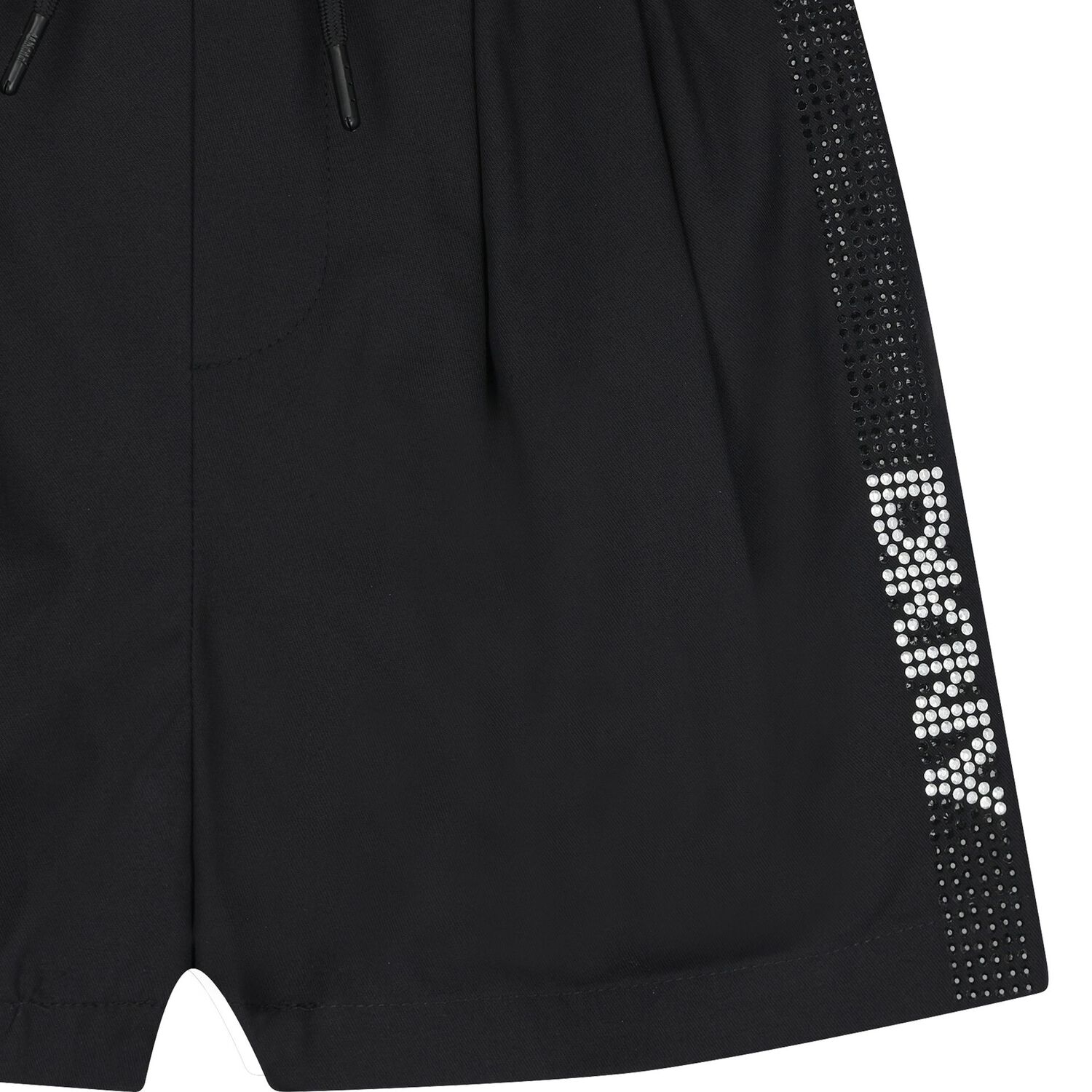 Girls Black Logo Shorts, 1, hi-res image number null