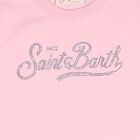 Girls Pink Embellished Logo T-Shirt, 1, hi-res