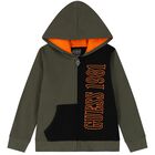 Boys Black & Green Logo Tracksuit, 1, hi-res