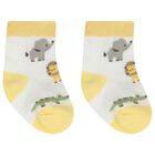 جوارب أولاد باللون الاصفر والابيض  ( 4 قطع), 2, hi-res