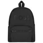 Boys Black Logo Backpack, 1, hi-res