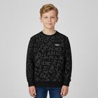 سويتشيرت بالشعار باللون الأسود, 1, hi-res