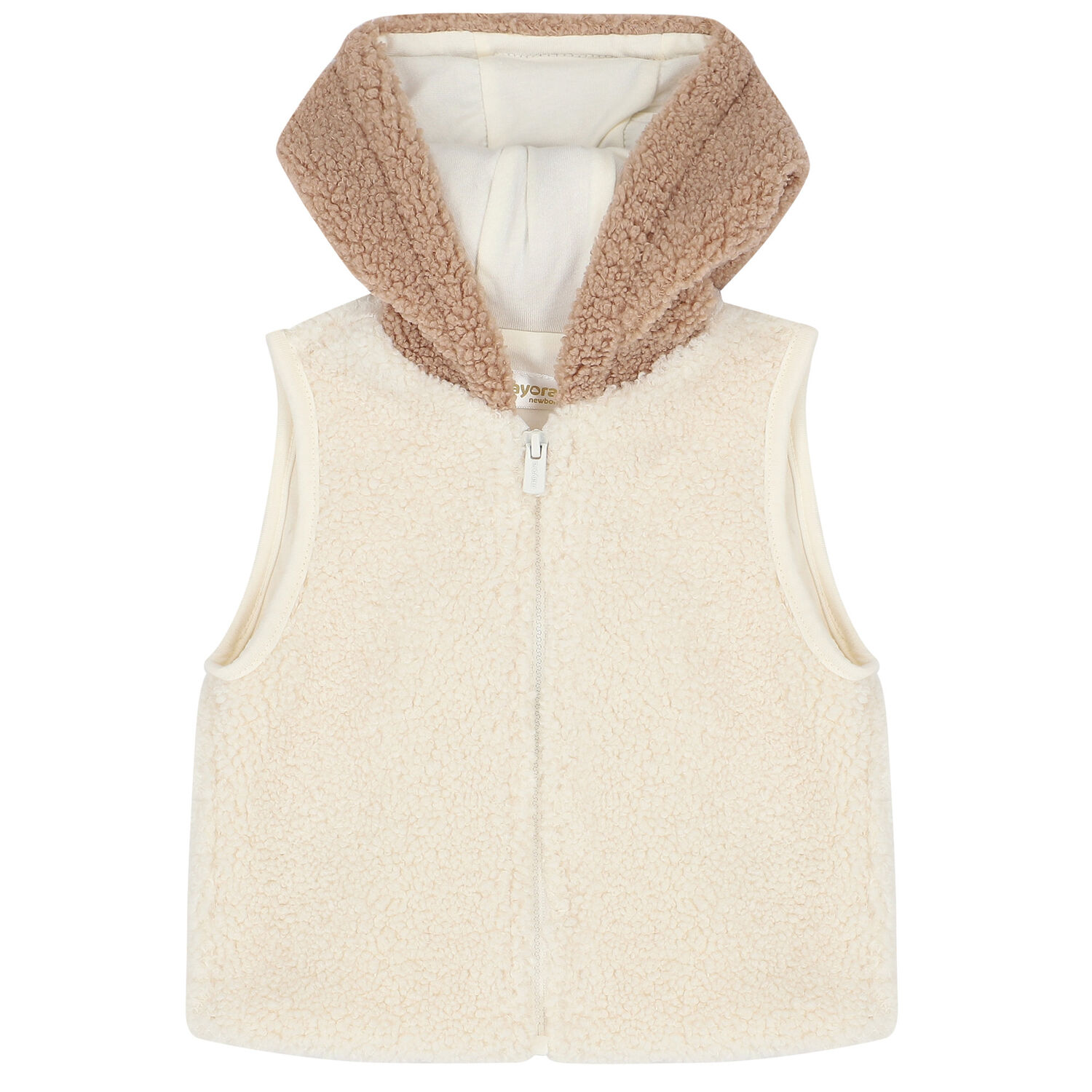 Ivory & Beige Faux Fur 3 Piece Tracksuit, 1, hi-res image number null