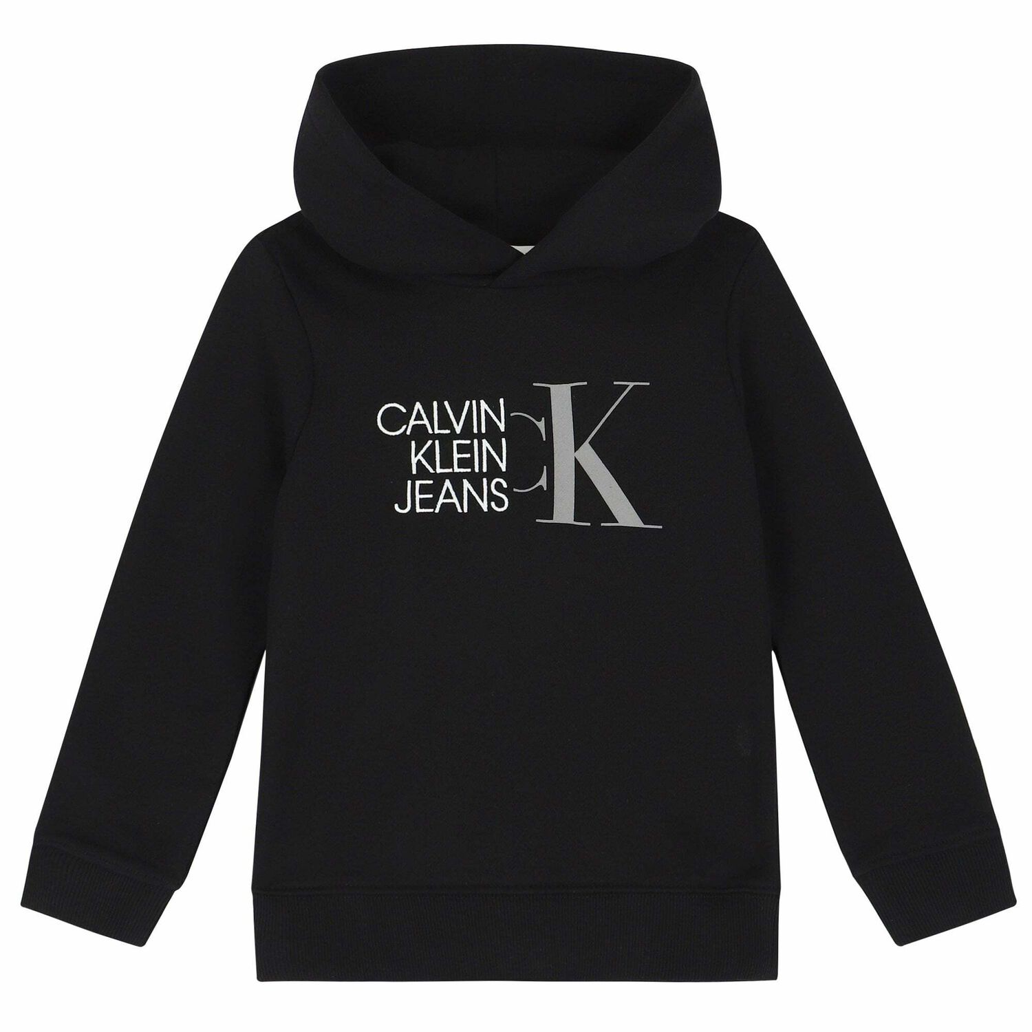 سترة هودى بالشعار باللون الاسود للاولاد, 1, hi-res image number null