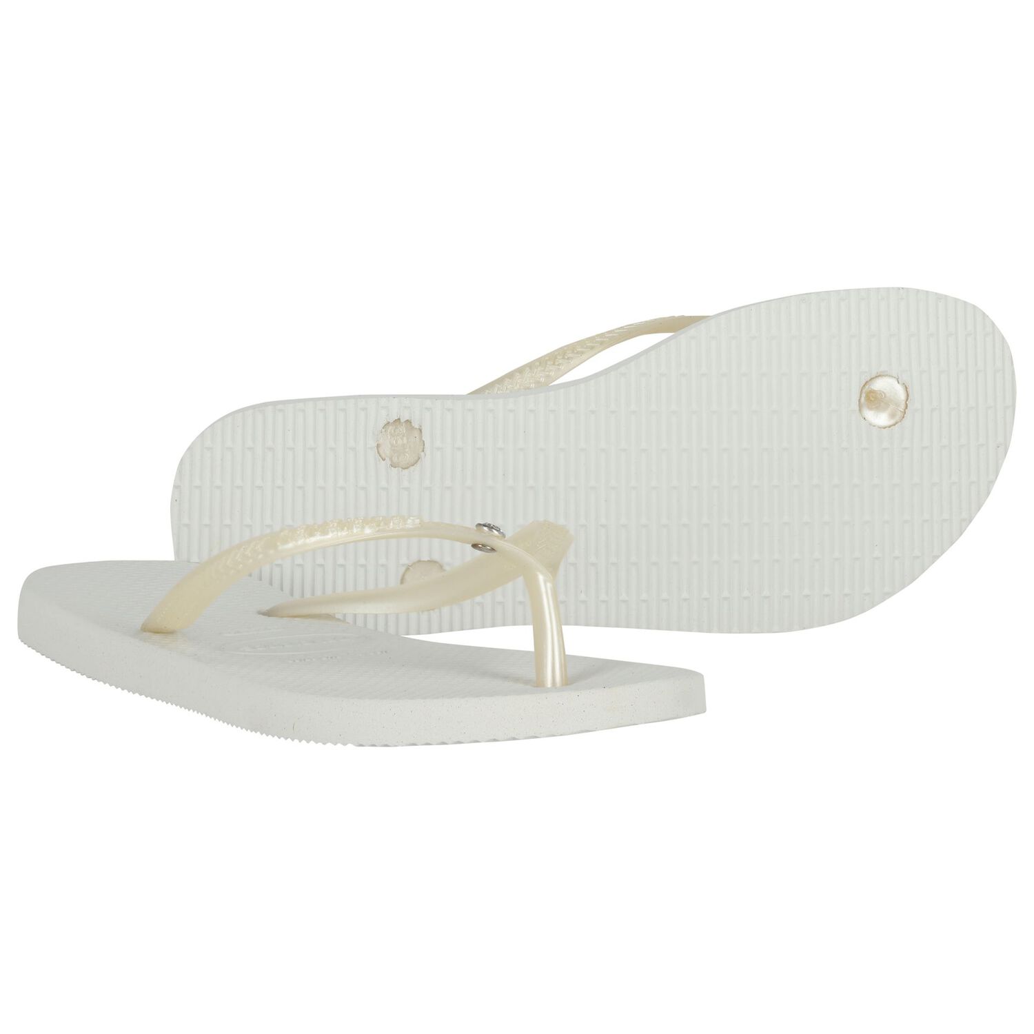 Girls Grey Logo Flip Flops, 2, hi-res