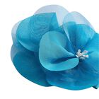 Girls Blue Flower Hairclip, 1, hi-res