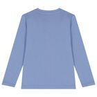 Boys Blue Teddy Bear Long Sleeve Top, 1, hi-res