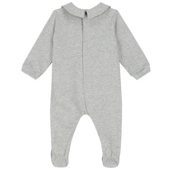 Grey Teddy Bear Logo Babygrow