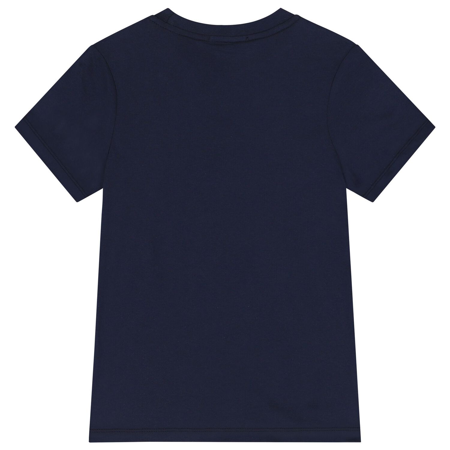 Boys Navy Blue & White Logo T-Shirt, 1, hi-res