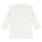 فستان بنات بشعار تيدى باللون العاجي , 1, hi-res