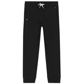 Boys Black Logo Joggers