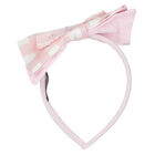Younger Girls Pink Bow Headband, 1, hi-res